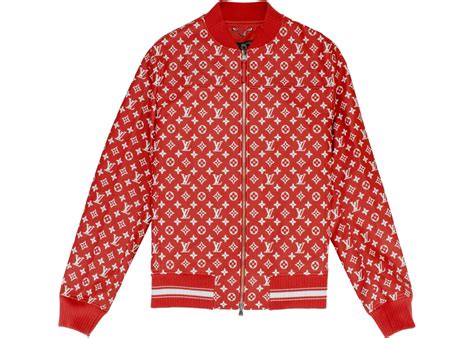 red louis vuitton supreme jacket|louis vuitton x supreme cartera.